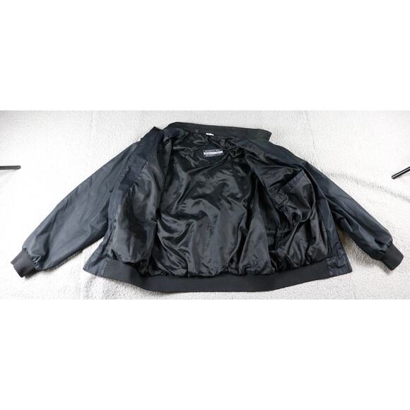 Vintage Members Only Jacket Ferrari Mens L Bomber Black Racing Hong Kong Rare - Picture 2 of 9